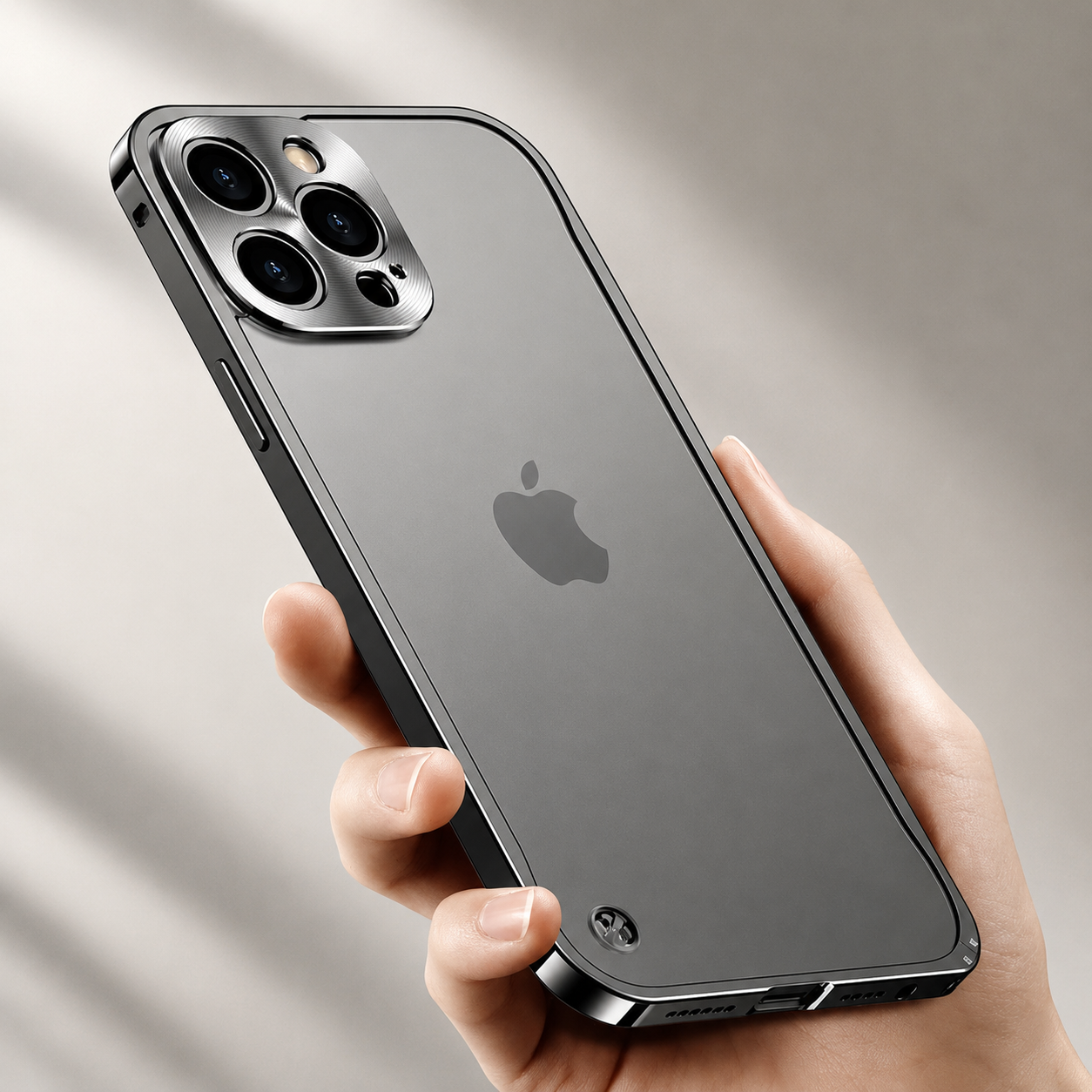 Premium Luxury iPhone Case MagSafe Compatible Aluminum Metal Frame Cover Shockproof Full Camera Protection Magnetic Fit Wireless Charging Slim Design Finish
