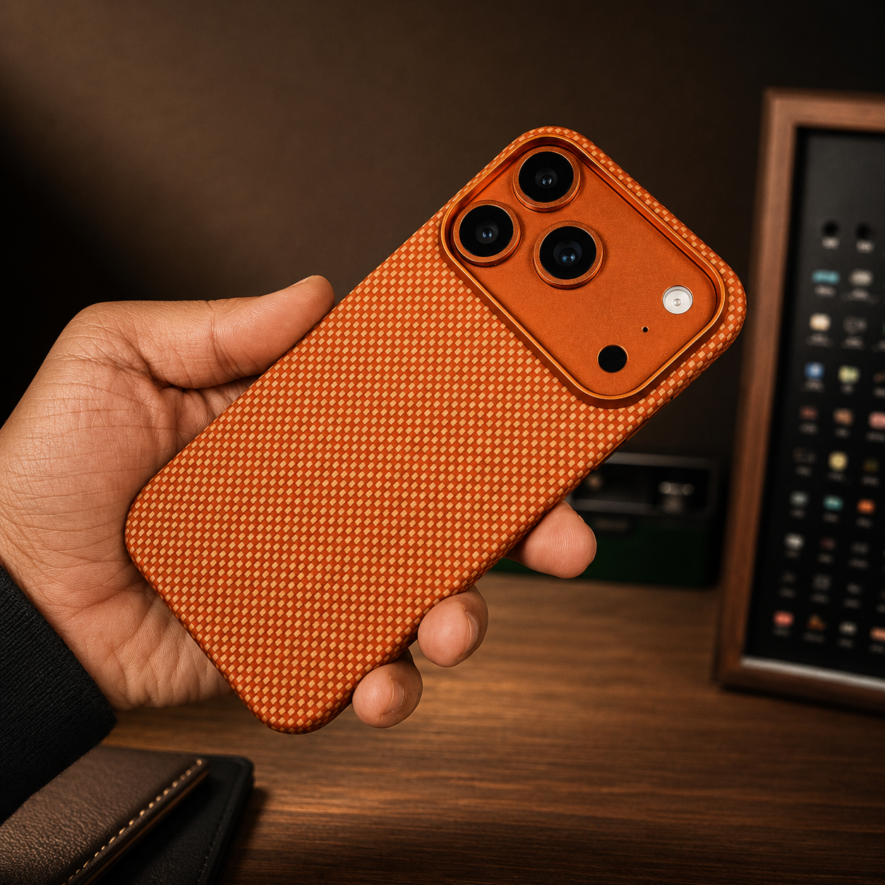 Premium Luxury iPhone Case MagSafe Compatible Carbon Aramid Fiber Cover Kevlar Build Shockproof Full Body Protective Durable Design Finish Matte