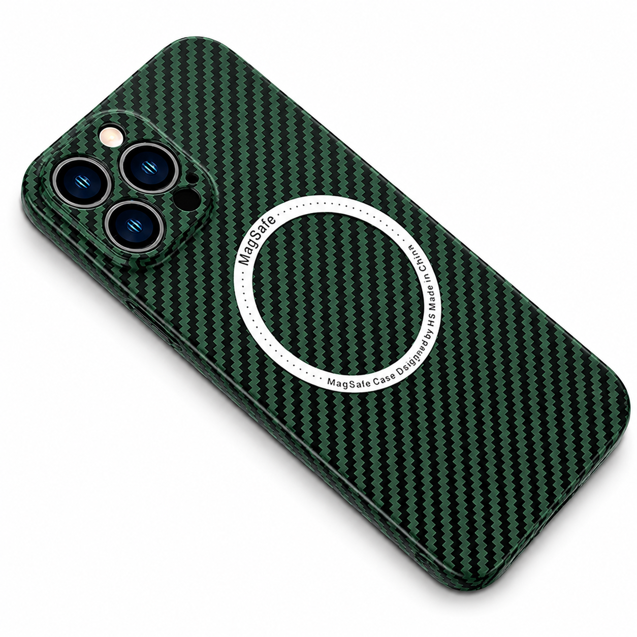 Premium Luxury iPhone Case MagSafe Compatible Carbon Fiber Magnetic Cover Shockproof Camera Lens Protection Slim Lightweight Protective Design Finish