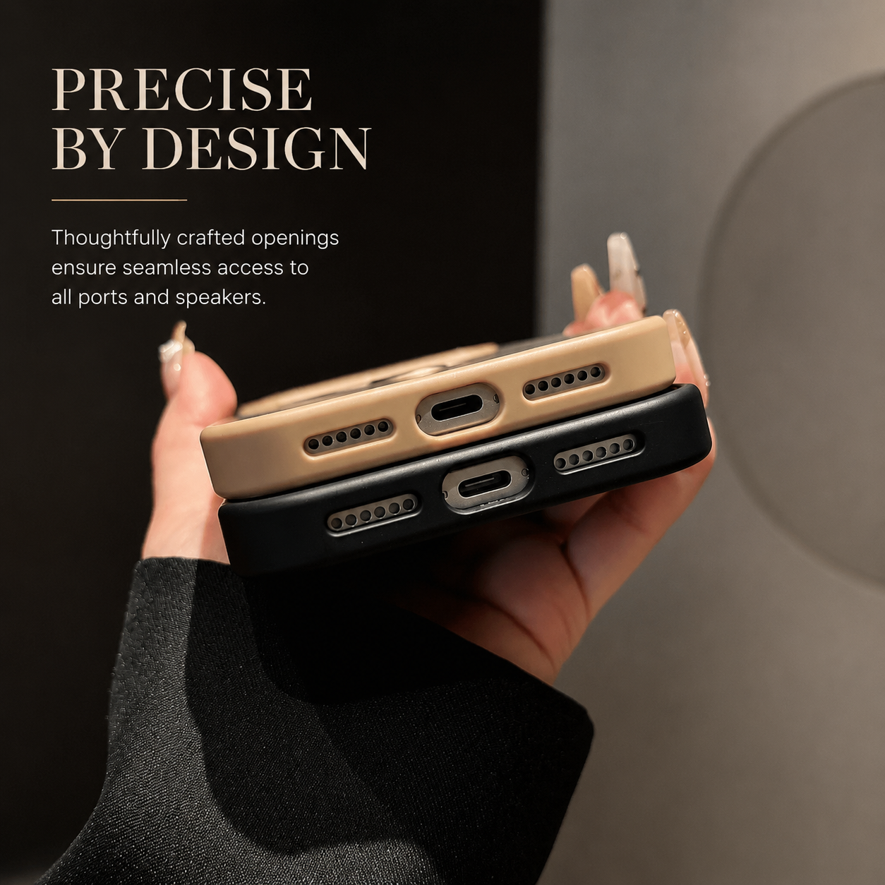 Premium Luxury iPhone Case MagSafe Compatible Carbon Fiber Texture Magnetic Stand Holder Cover Shockproof Half Wrapped PC Protective Durable Design