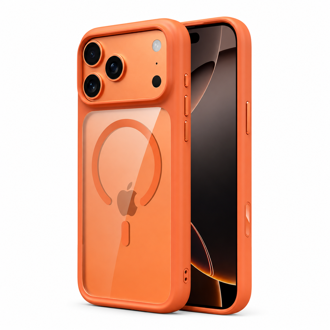 Premium Luxury iPhone Case MagSafe Compatible Clear Armor Cover AI Camera Button Shockproof Anti Scratch Full Protection Durable Protective Design