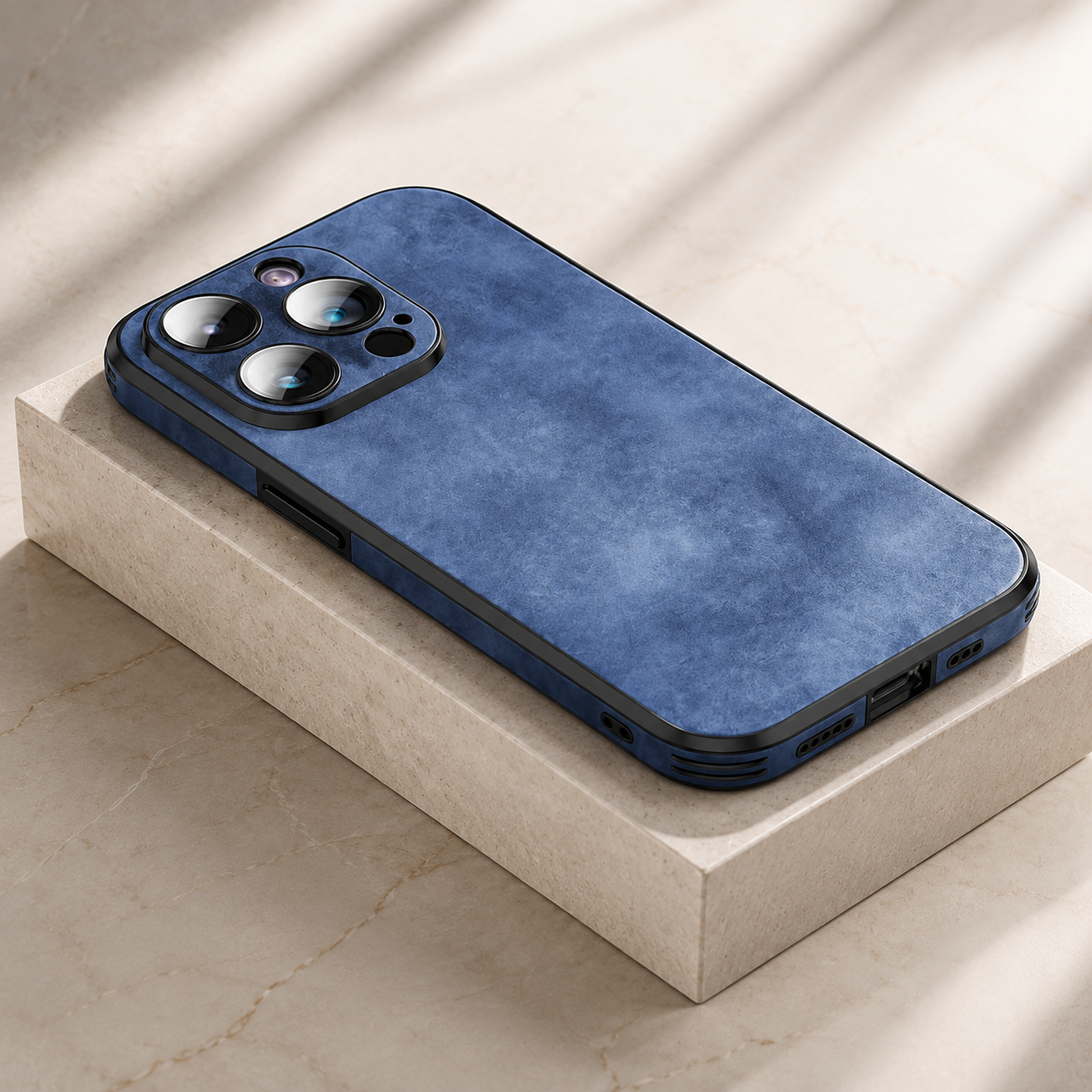 Premium Luxury iPhone Case MagSafe Compatible Deer Leather Texture Silicone Cover Shockproof Camera Lens Protection Slim Bumper Durable Design Finish