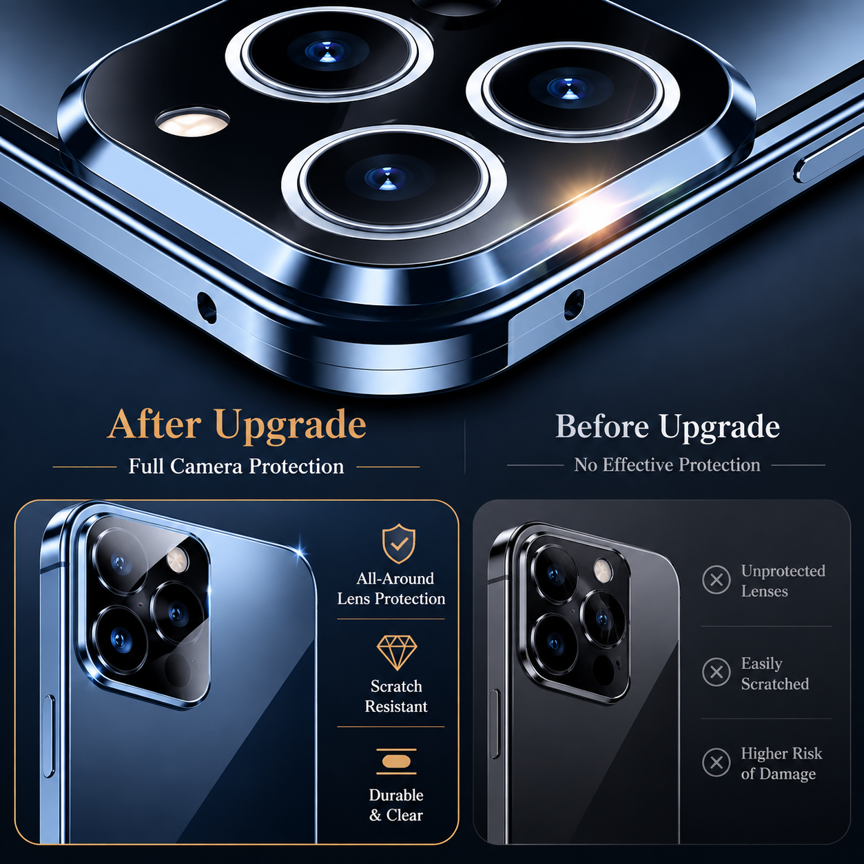 Premium Luxury iPhone Case MagSafe Compatible Double Sided Tempered Glass Metal Frame Cover Shockproof 360 Full Body Magnetic Fit Camera Protection Slim Design Finish