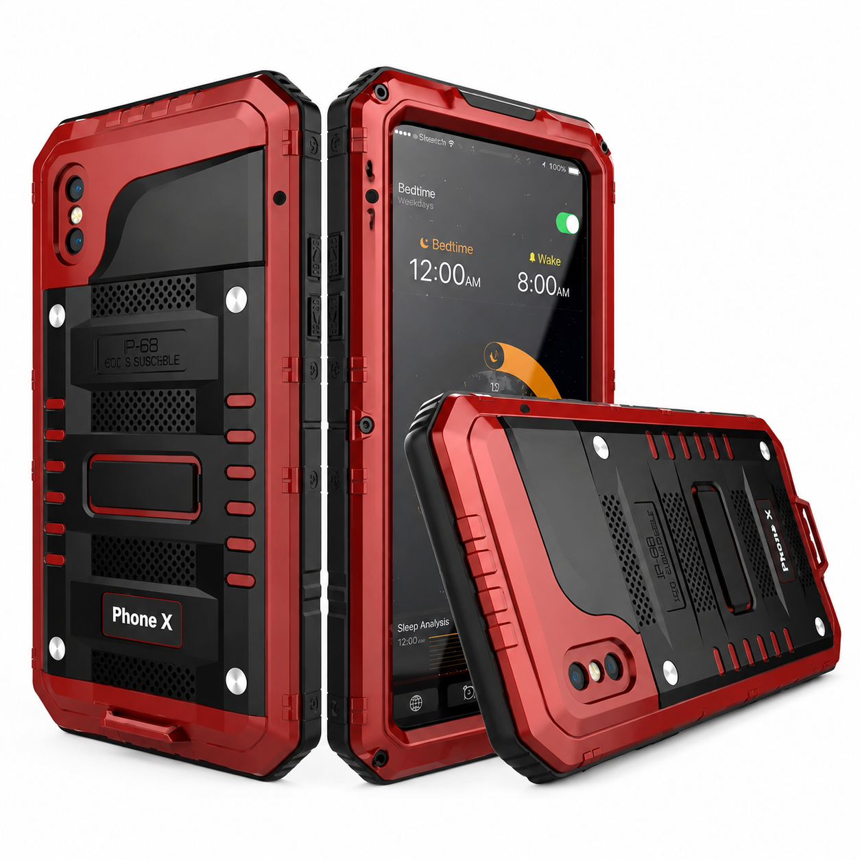 Premium Luxury iPhone Case MagSafe Compatible IP68 Waterproof Aluminum Armor Cover Shockproof Full Body Protection Camera Lens Guard Rugged Design Finish
