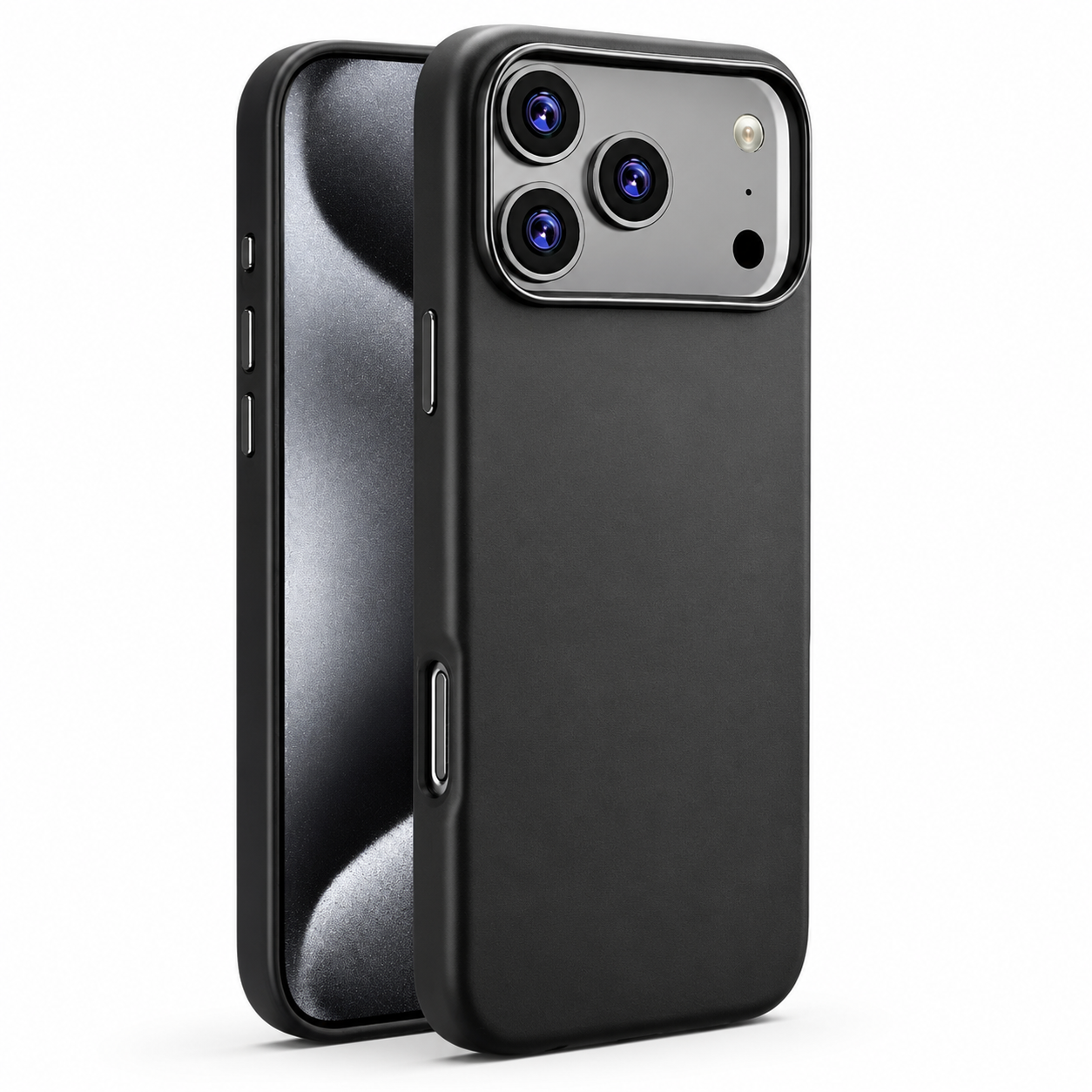 Premium Luxury iPhone Case MagSafe Compatible Leather Cover Strong Magnetic Support Half Wrapped Shockproof Protective Durable Design Premium Finish