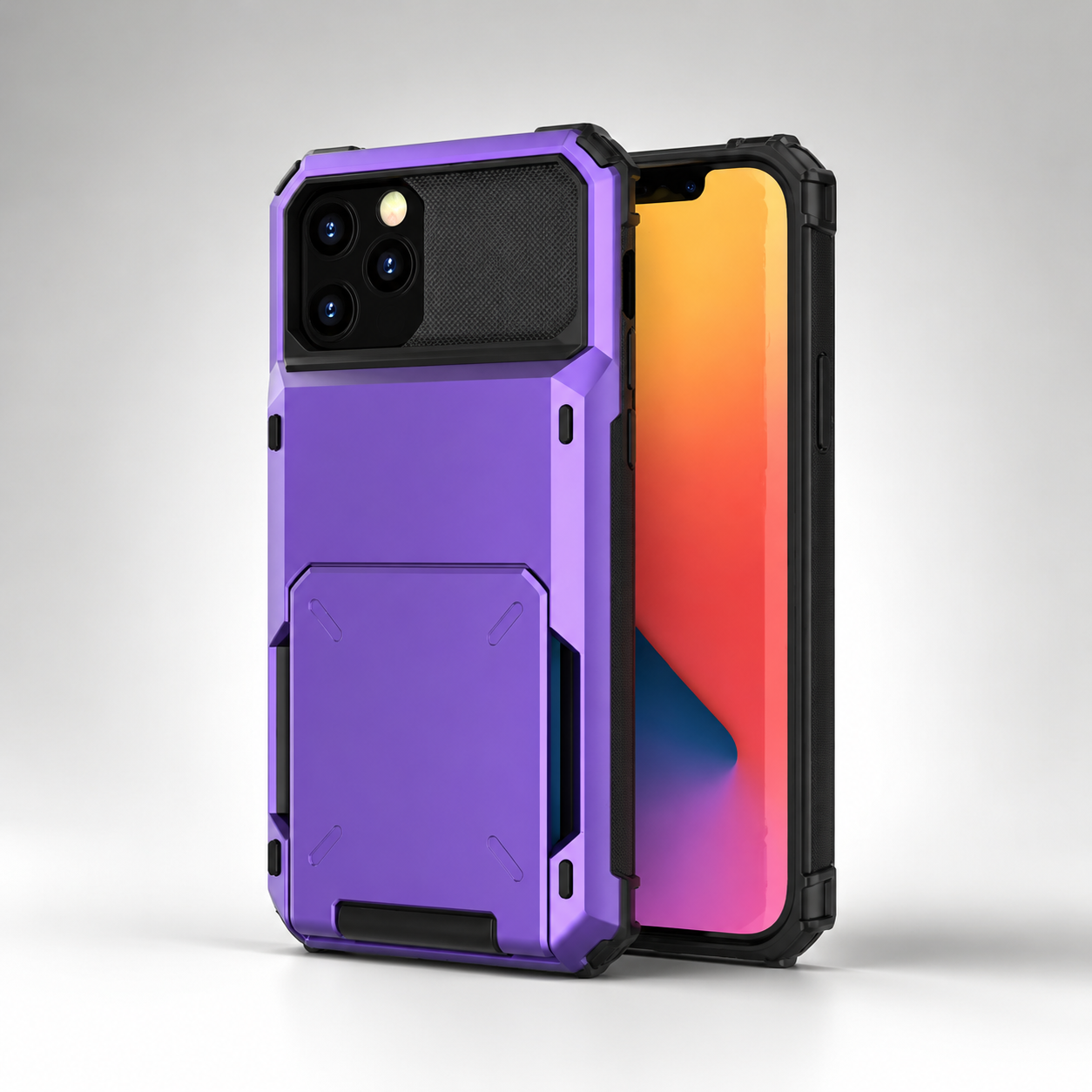 Premium Luxury iPhone Case MagSafe Compatible Magnetic Wallet Cover 4 Card Holder Shockproof Camera Protection Slim Protective Durable Design Finish