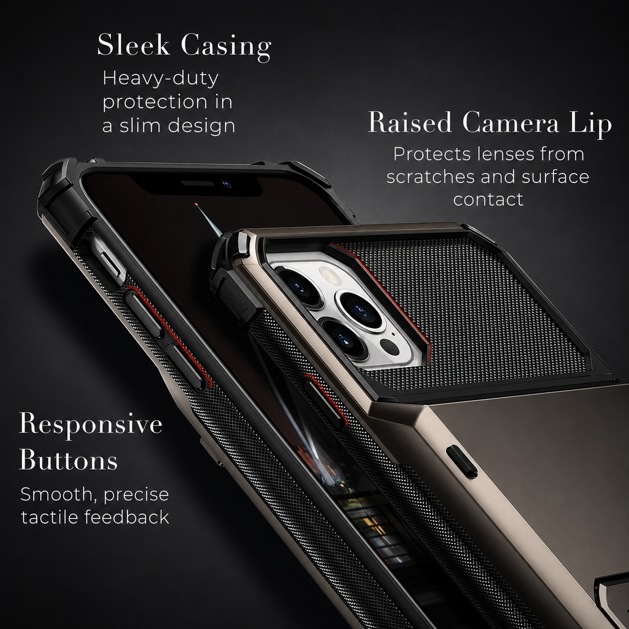 Premium Luxury iPhone Case MagSafe Compatible Magnetic Wallet Cover 4 Card Holder Shockproof Camera Protection Slim Protective Durable Design Finish