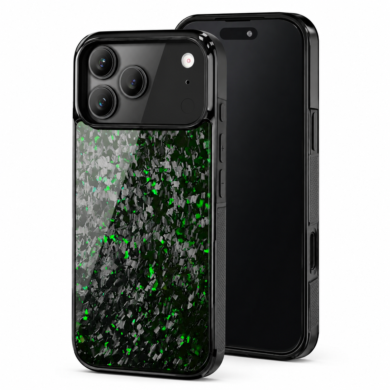 Premium Luxury iPhone Case MagSafe Compatible Real Forged Carbon Fiber Cover Shockproof Full Coverage TPU Hybrid Non Slip Durable Protective Design
