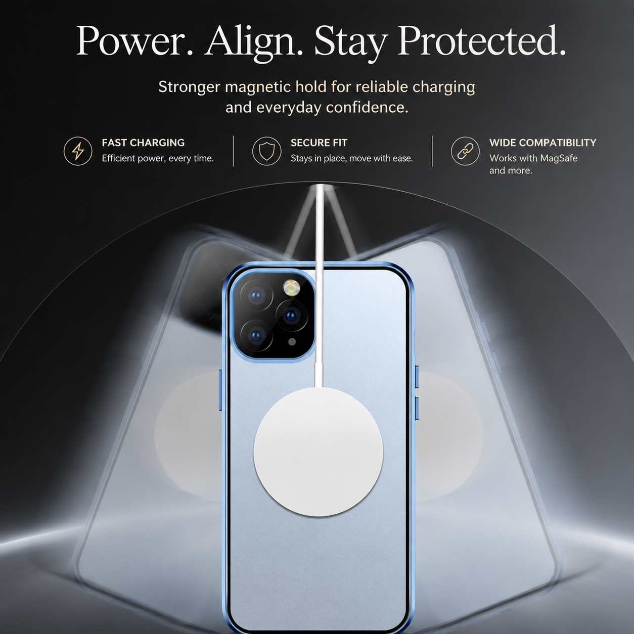 Premium Luxury iPhone Case MagSafe Compatible Transparent Aluminum Frame Tempered Glass Full Body Cover Shockproof Camera Protection Durable Design
