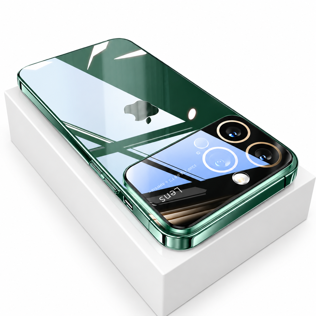 Premium Luxury iPhone Case MagSafe Compatible Transparent Clear Hard PC Back Silicone Bumper Shockproof Camera Lens Protection Ultra Thin Design Finish