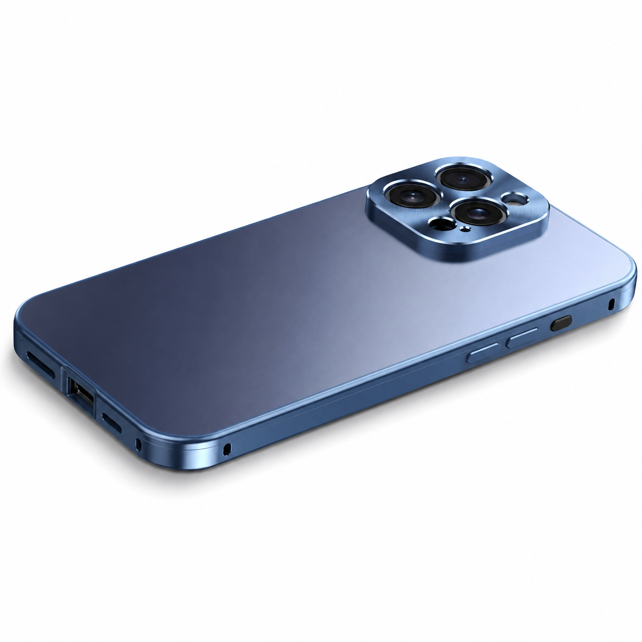 Premium Luxury iPhone Case Magnetic Aluminum Frame Cover Shockproof Full Camera Protection Slim Metal Design Wireless Charging Compatible Finish