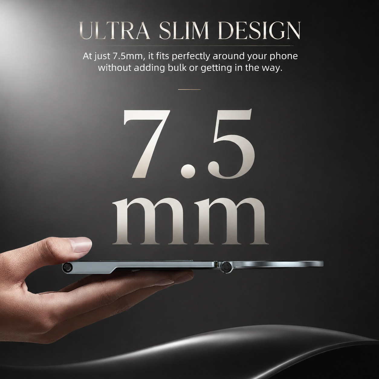 Premium MagSafe Magnetic Phone Tripod Stand Ultra Slim Pocket Phone Holder N52 Magnetic Grip 360 Adjustable Stand Compatible with iPhone