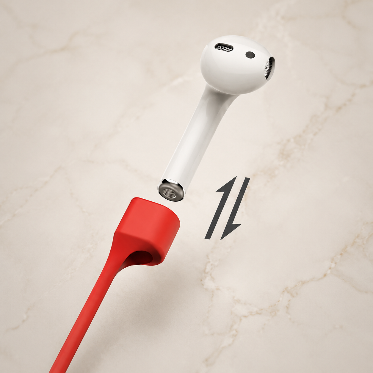 Premium Magnetic Anti-Lost AirPods Strap Silicone Neckband Cord Wireless Earbuds Holder Secure Magnetic Lanyard Lightweight Compatible with AirPods