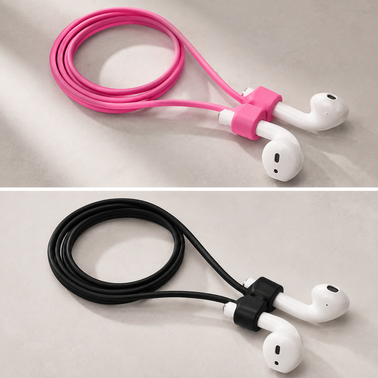 Premium Magnetic Anti-Lost AirPods Strap Silicone Neckband Cord Wireless Earbuds Holder Secure Magnetic Lanyard Lightweight Compatible with AirPods