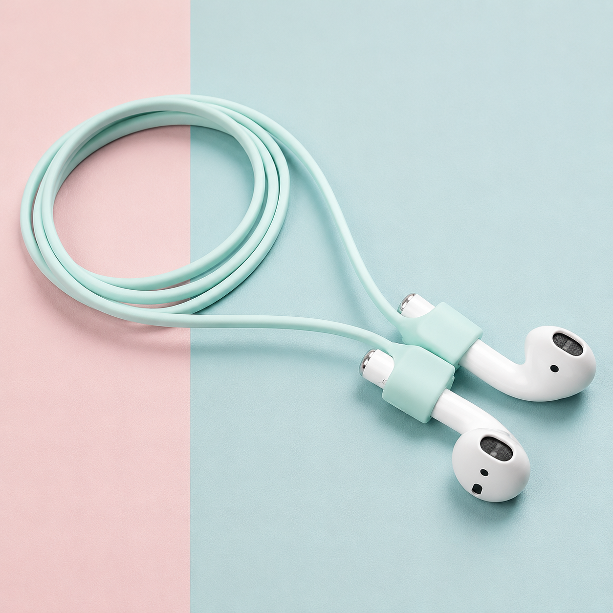 Premium Magnetic Anti-Lost AirPods Strap Silicone Neckband Cord Wireless Earbuds Holder Secure Magnetic Lanyard Lightweight Compatible with AirPods