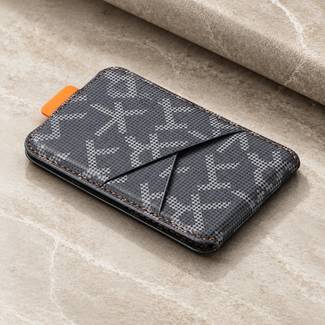 Premium Magnetic Leather Wallet Card Holder MagSafe Card Wallet Strong Magnetic Card Holder Cash Storage RFID Style Compatible with iPhone
