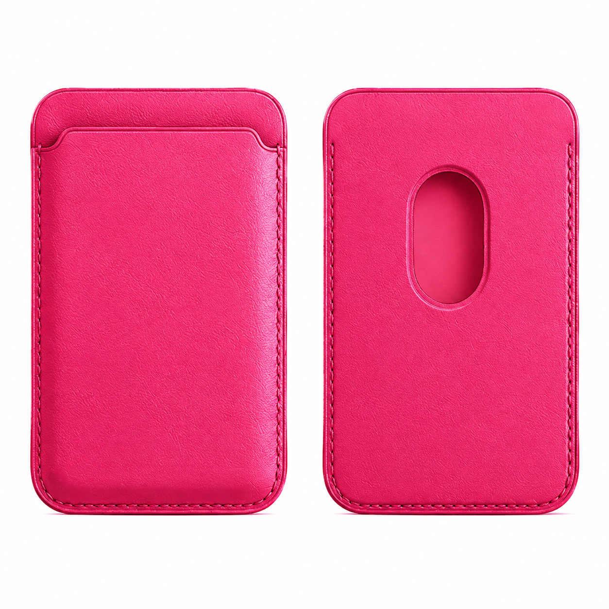 Premium Magnetic Leather Wallet for MagSafe Slim RFID Blocking Card Holder Strong Magnetic Wallet Anti-Scratch Leather Card Case Compatible with iPhone