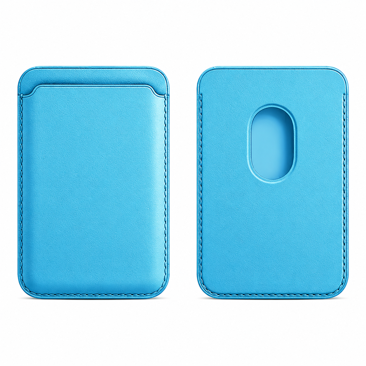Premium Magnetic Leather Wallet for MagSafe Slim RFID Blocking Card Holder Strong Magnetic Wallet Anti-Scratch Leather Card Case Compatible with iPhone