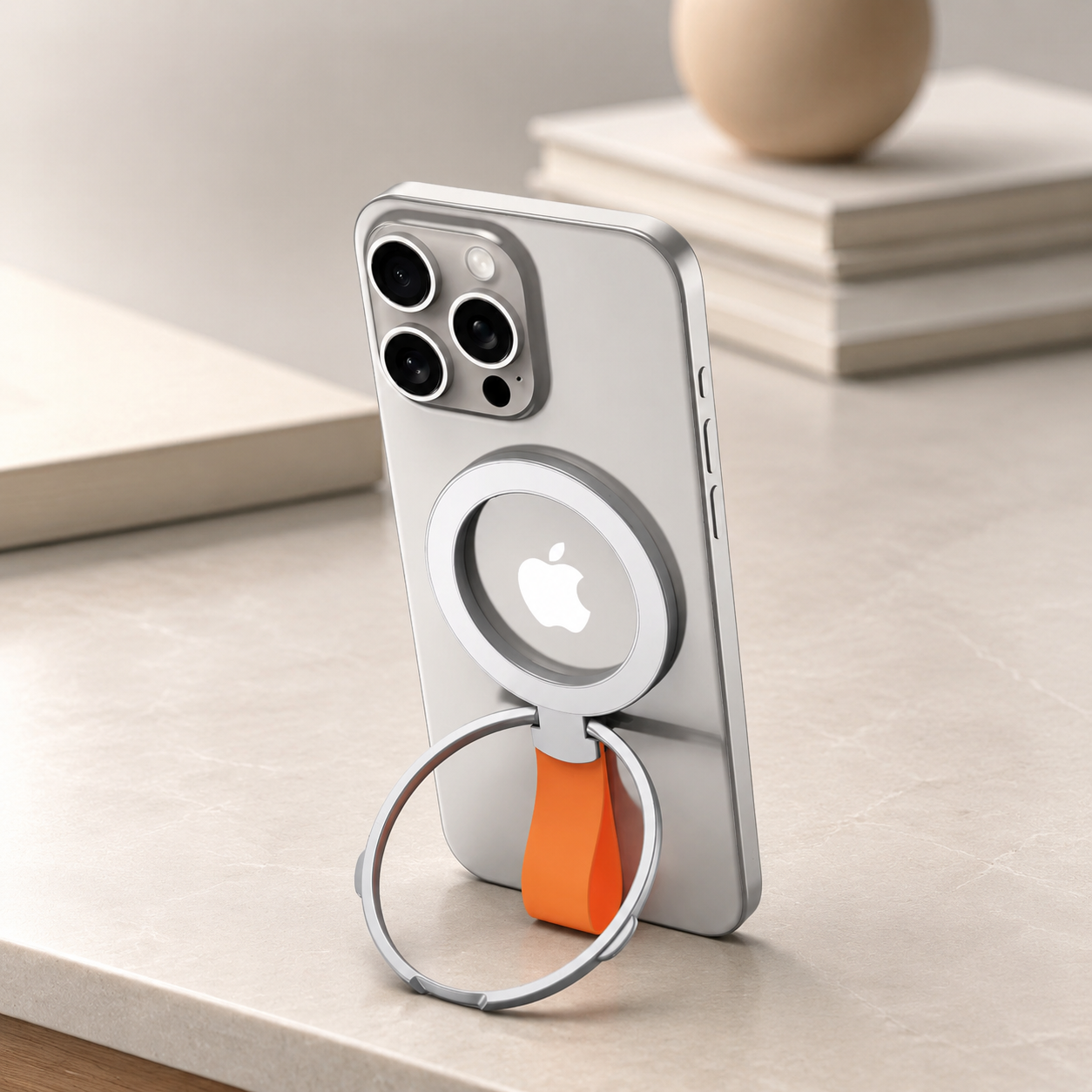 Premium Magnetic Phone Grip Stand MagSafe Finger Ring Holder Hand Strap Kickstand Magnetic Phone Holder Car Mount Desk Stand Compatible with iPhone