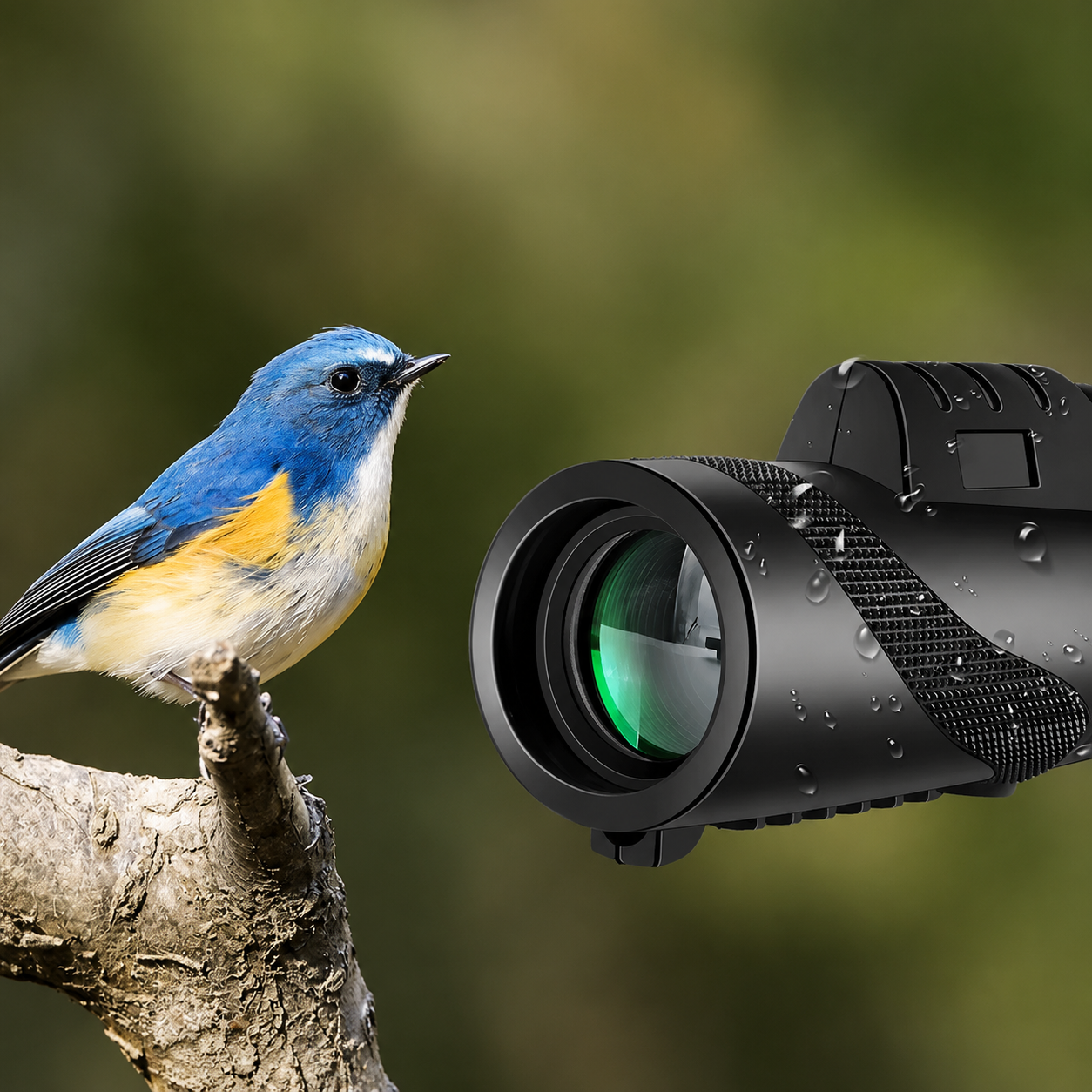 Premium Portable Zoom HD Monocular Telescope 80x100 Long Range High Power Scope FMC BAK4 Optics Phone Tripod Outdoor Travel Hunting Compatible with iPhone