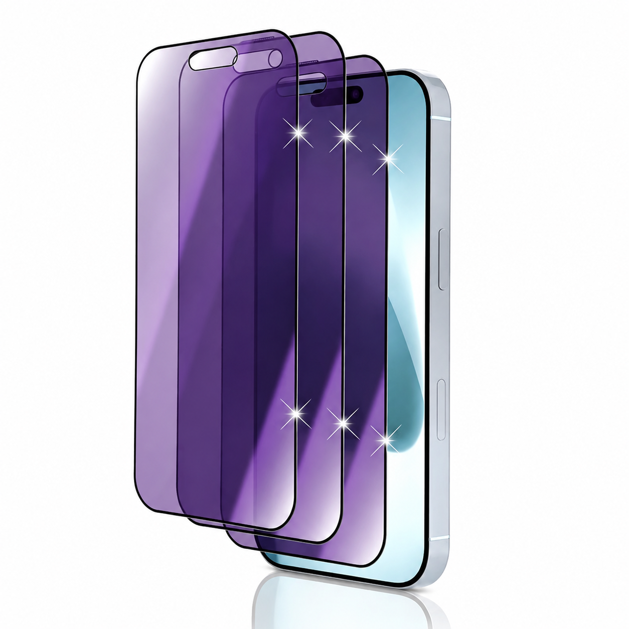 Premium Privacy Screen Protector Anti Spy Tempered Glass Anti Blue Light Full Coverage Scratch Resistant Screen Guard Compatible with iPhone