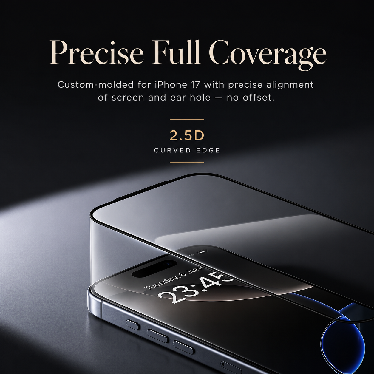 Premium Privacy Screen Protector Anti Spy Tempered Glass HD Display Fingerprint Resistant Scratch Resistant Shatter Protection Compatible with iPhone