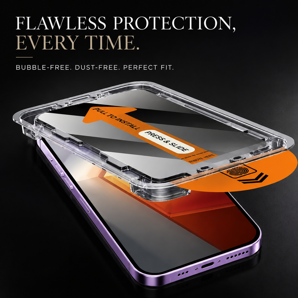 Premium Privacy Screen Protector Tempered Glass Anti Spy HD Full Coverage Oleophobic Anti Fingerprint Scratch Resistant Compatible with iPhone