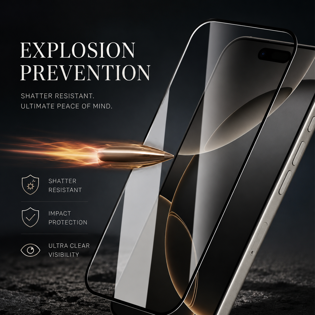 Premium Tempered Glass Screen Protector HD Clear Full Coverage Scratch Resistant Bubble Free Fingerprint Resistant Compatible with iPhone