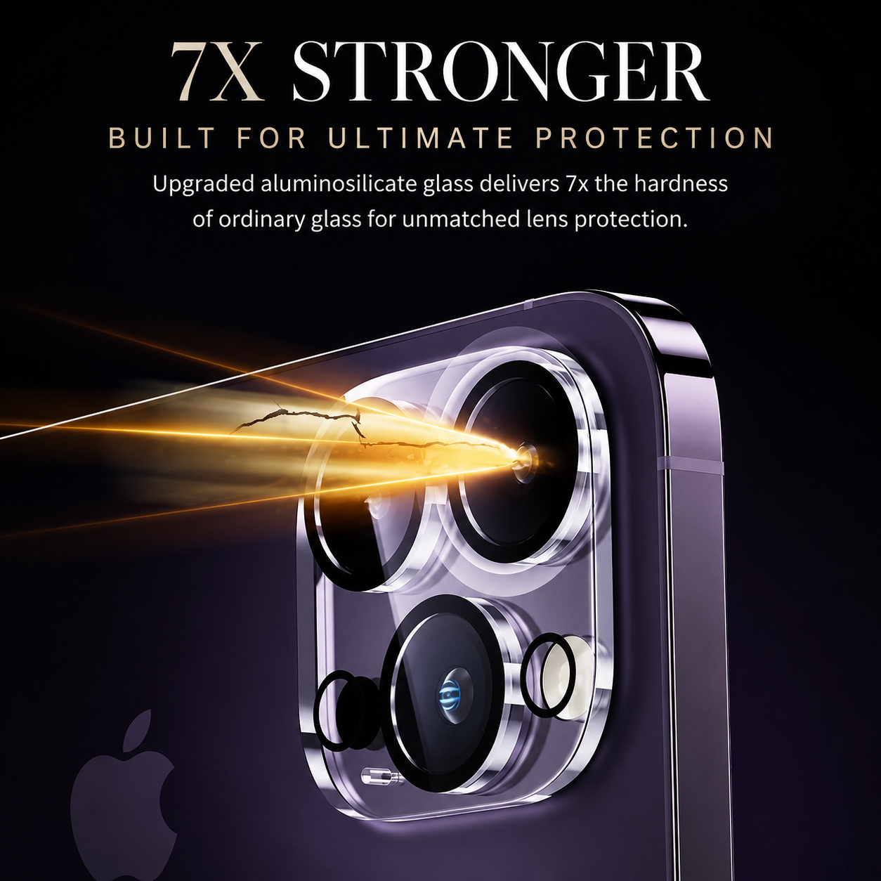 Premium Ultra Thin Camera Lens Protector 4 Pack Tempered Glass Camera Lens Cover Anti-Scratch Anti-Fingerprint Full Coverage HD Clear Compatible with iPhone