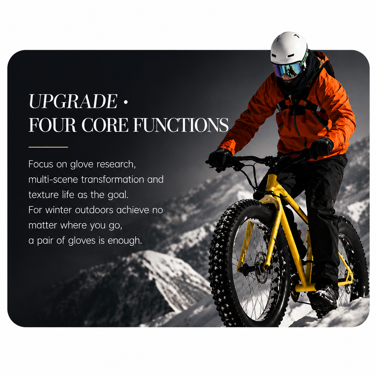 Premium Winter Cycling Gloves Waterproof Thermal Touchscreen Gloves Windproof Anti-Slip Sports Riding Gloves 3M Insulated Unisex Compatible with iPhone