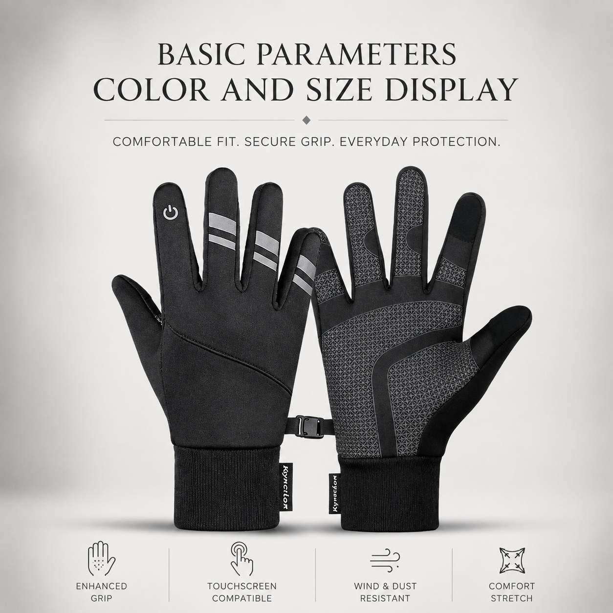 Premium Winter Cycling Gloves Waterproof Thermal Touchscreen Gloves Windproof Anti-Slip Sports Riding Gloves 3M Insulated Unisex Compatible with iPhone