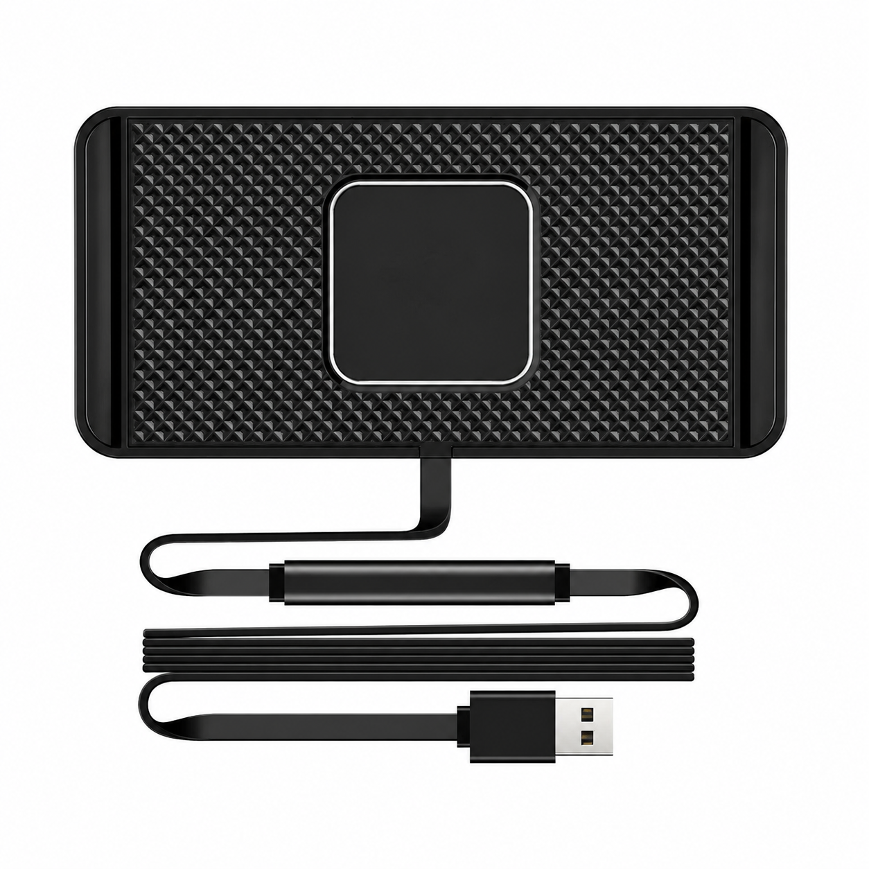 Premium Wireless Car Charger 15W Fast Wireless Charging Dashboard Phone Charging Pad Anti-Slip Silicone Cradle Dock Compatible with iPhone