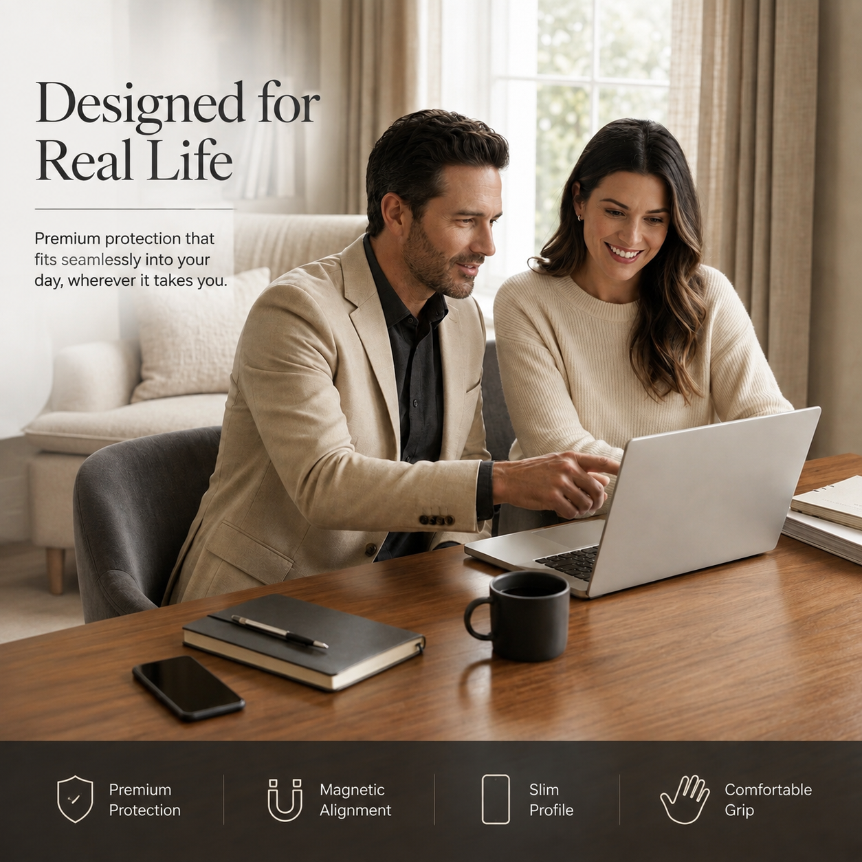 Premium Wireless Charger Stand Fast Qi Wireless Charging Dock Dual Coil USB Type C Fast Charging Anti Slip Safe Charging Vertical Horizontal Compatible with iPhone