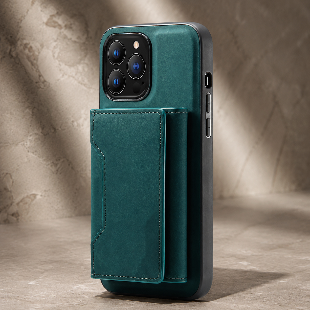 Premium iPhone Case 2-in-1 Detachable Magnetic Wallet Cover PU Leather Card Holder Shockproof Protective Case Pocket Design