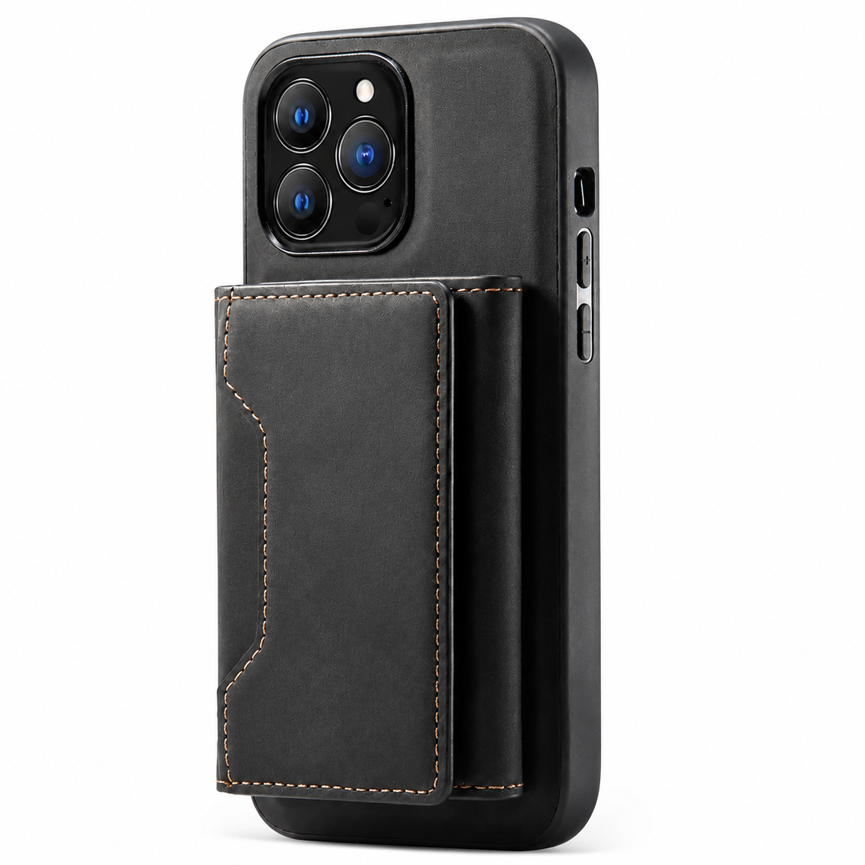 Premium iPhone Case 2-in-1 Detachable Magnetic Wallet Cover PU Leather Card Holder Shockproof Protective Case Pocket Design