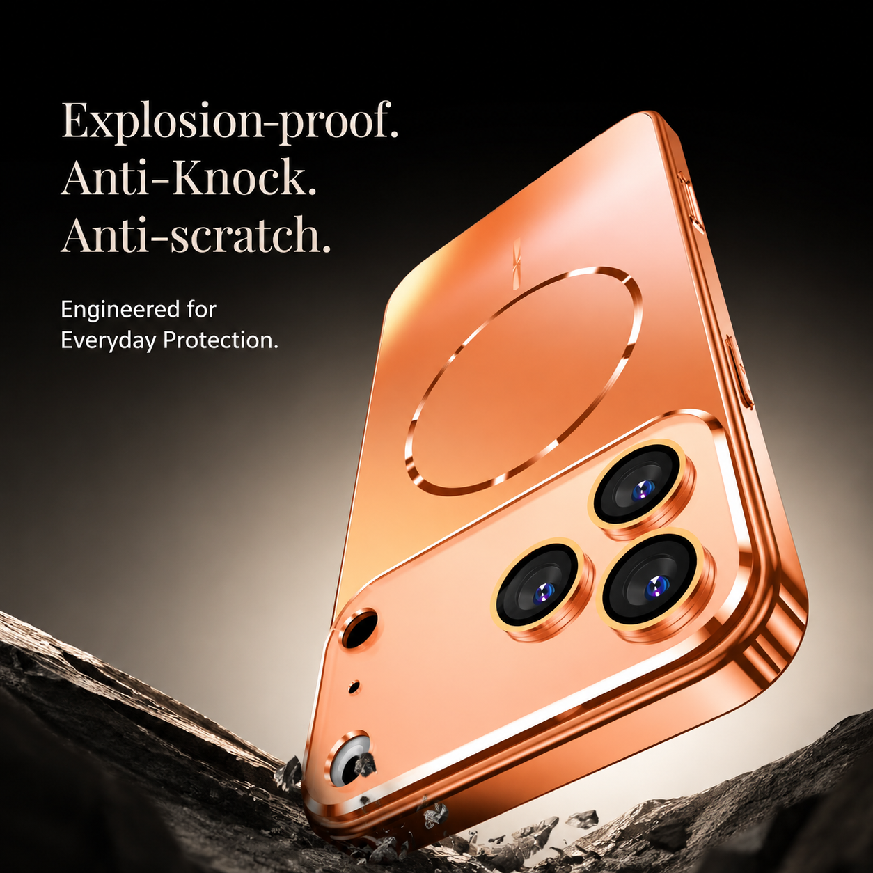 Premium iPhone Case AG Nano Matte Magnetic Cover MagSafe Compatible Hard Acrylic Back Camera Lens Protection Anti Fingerprint Slim Design