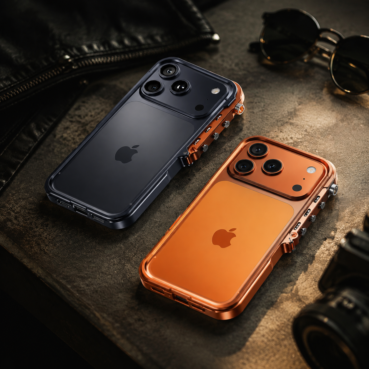Premium iPhone Case Aluminum Alloy Bumper MagSafe Compatible Magnetic Protective Cover Shockproof Heat Dissipation Camera Lens Guard