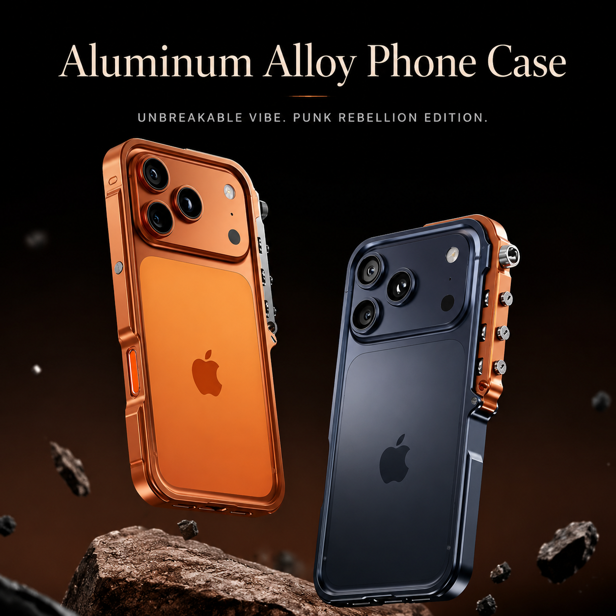 Premium iPhone Case Aluminum Alloy Bumper MagSafe Compatible Magnetic Protective Cover Shockproof Heat Dissipation Camera Lens Guard