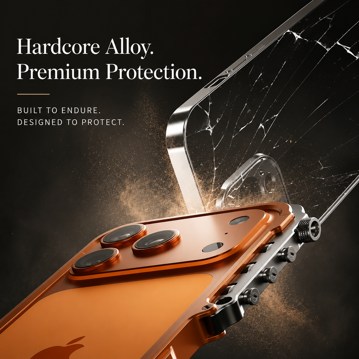 Premium iPhone Case Aluminum Alloy Bumper MagSafe Compatible Magnetic Protective Cover Shockproof Heat Dissipation Camera Lens Guard