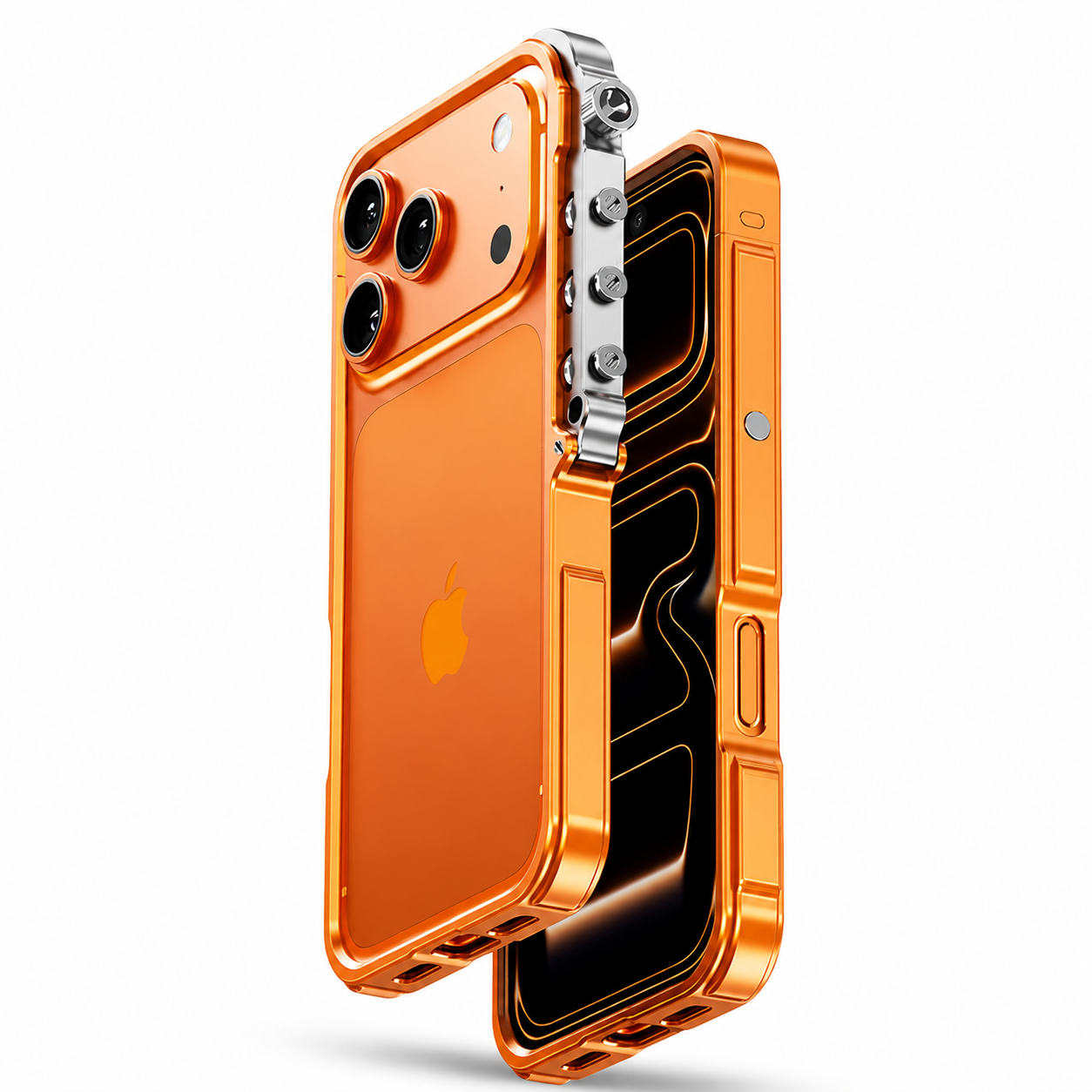 Premium iPhone Case Aluminum Alloy Bumper MagSafe Compatible Magnetic Protective Cover Shockproof Heat Dissipation Camera Lens Guard