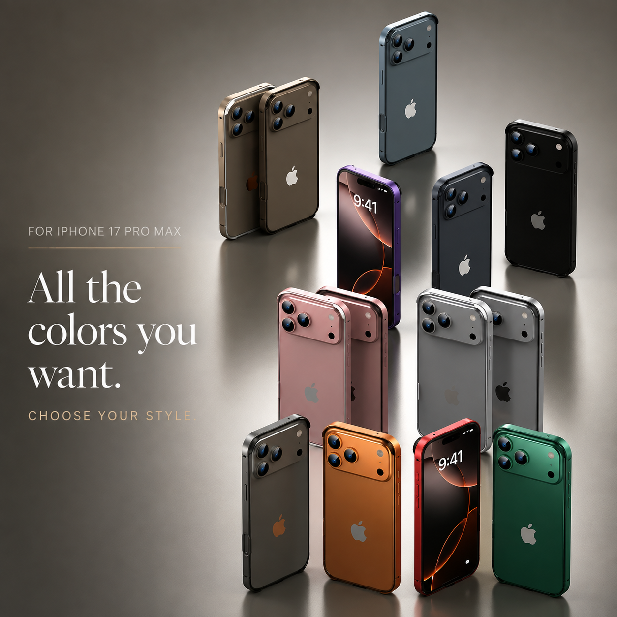 Premium iPhone Case Aluminum Metal Frame Bumper Cover with Silicone Protection Shockproof Anti Scratch Slim Half Wrapped Rugged Durable Design Build