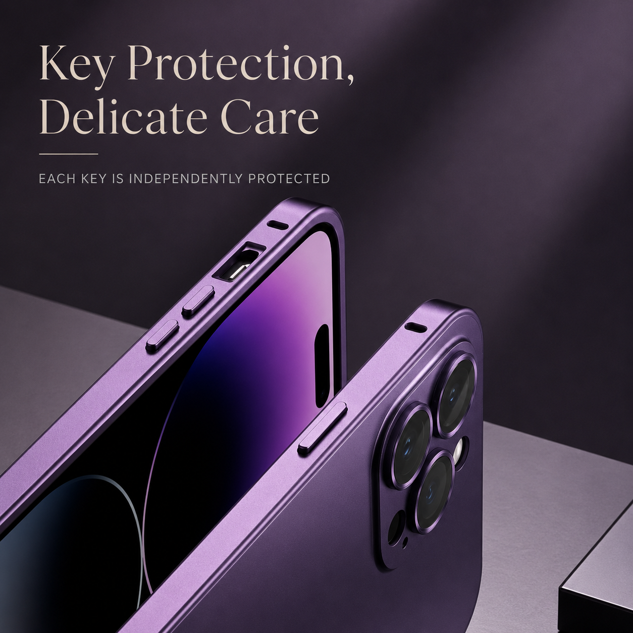 Premium iPhone Case Aluminum Metal Frame Shockproof Protective Cover PC Back Camera Lens Protection Wireless Charging Compatible Slim Luxury Design