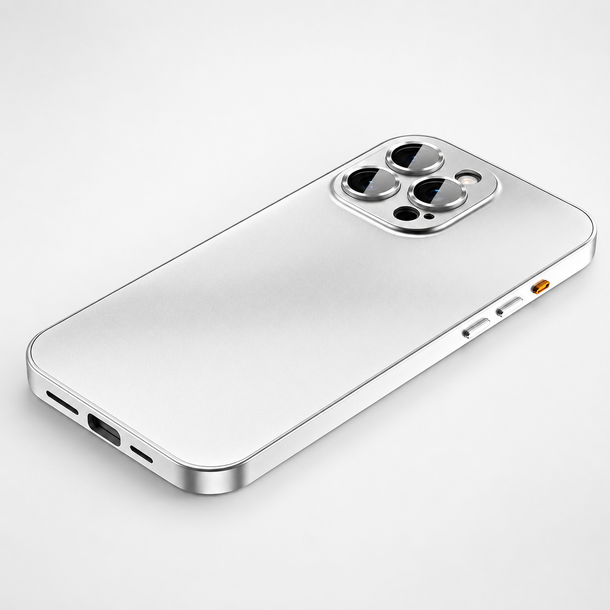 Premium iPhone Case Aluminum Metal Frame Shockproof Protective Cover PC Back Camera Lens Protection Wireless Charging Compatible Slim Luxury Design