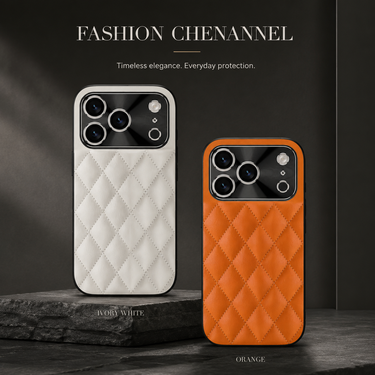 Premium iPhone Case Argyle Pattern PU Leather Protective Cover Shockproof Camera Lens Protection Anti Scratch Anti Fingerprint Slim Full Coverage