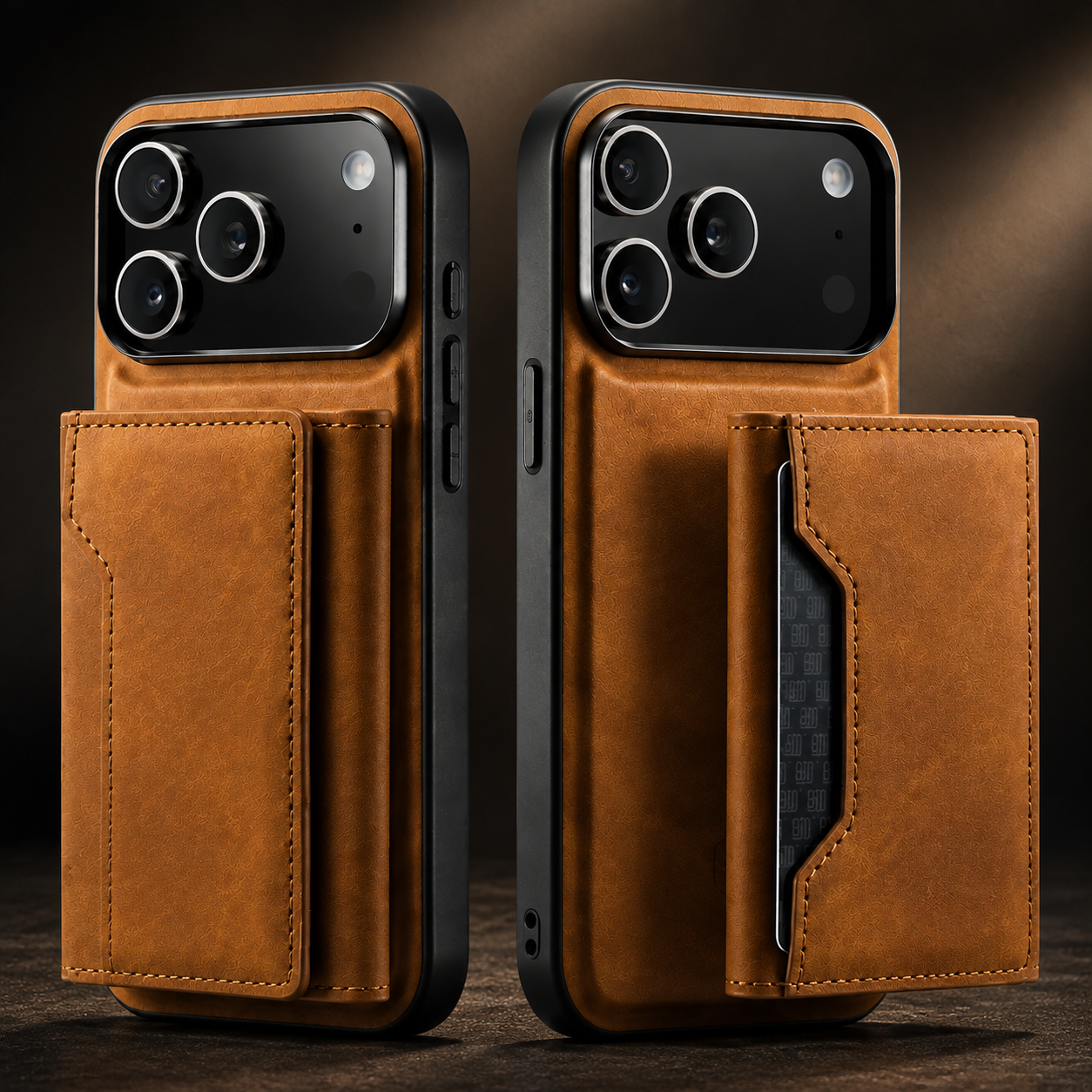 Premium iPhone Case Detachable Magnetic Leather Wallet Protective Cover Card Holder Kickstand Camera Lens Protection Anti Scratch Full Coverage