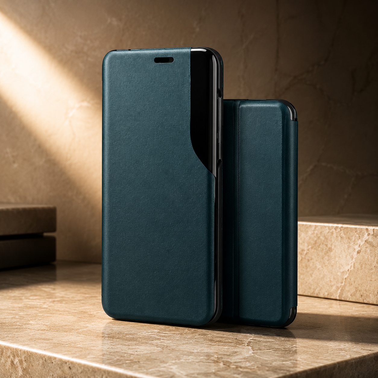 Premium iPhone Case Flip Wallet Stand Cover PU Leather MagSafe Compatible Card Holder Shockproof Protective Magnetic Closure Full Coverage Design