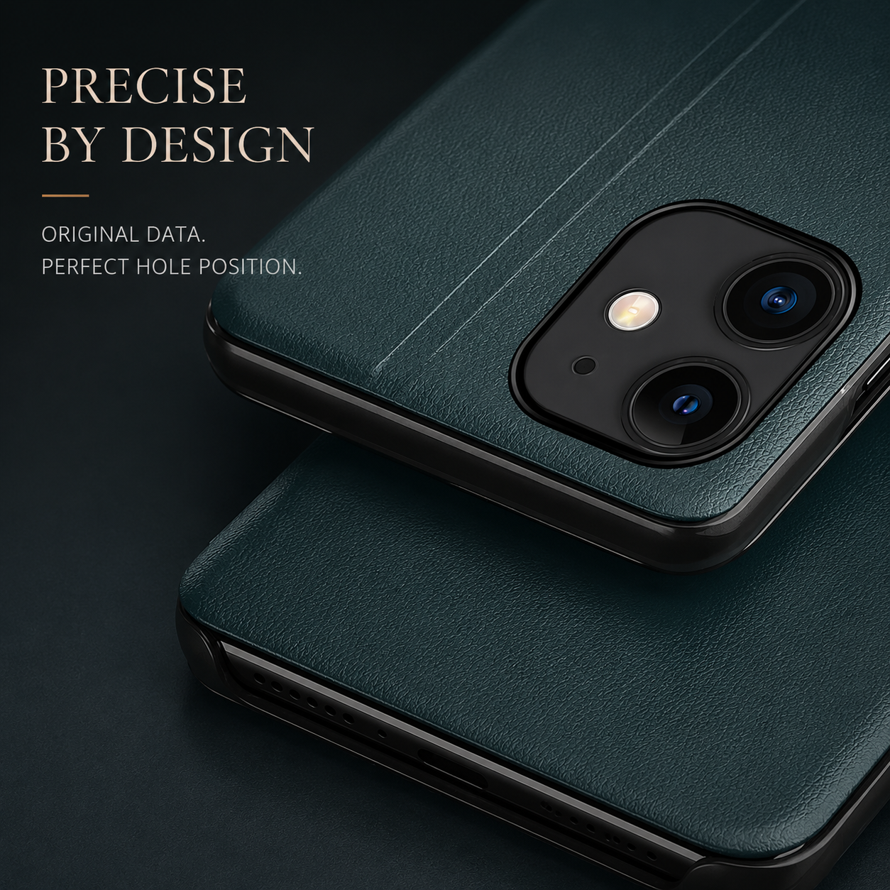 Premium iPhone Case Flip Wallet Stand Cover PU Leather MagSafe Compatible Card Holder Shockproof Protective Magnetic Closure Full Coverage Design