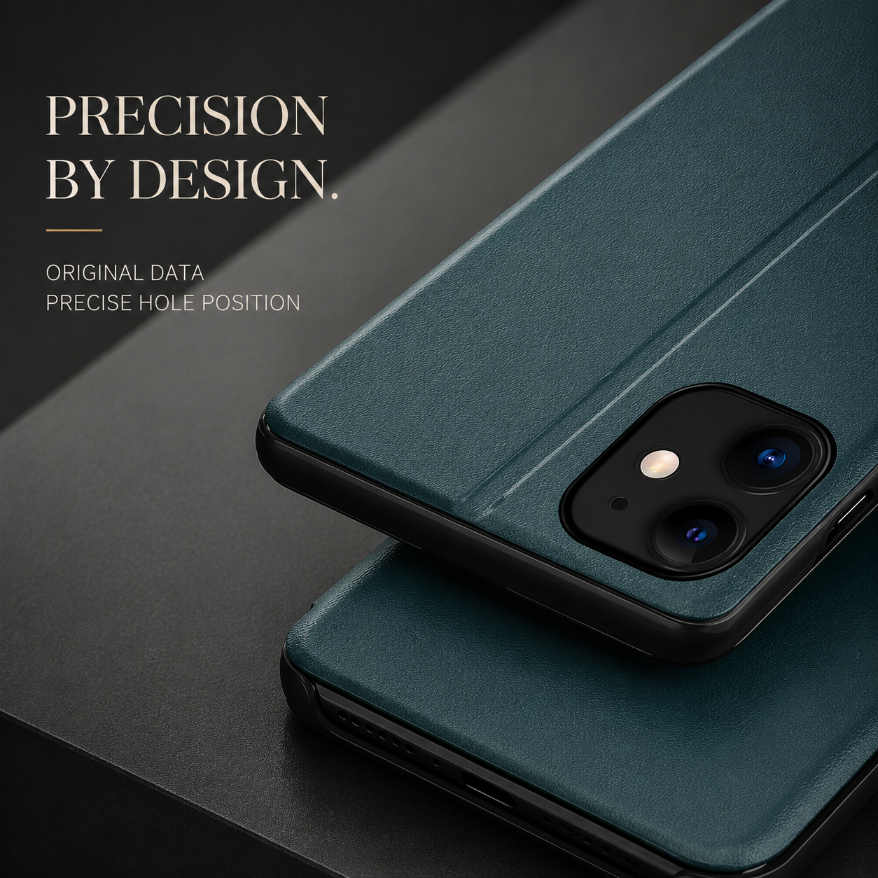 Premium iPhone Case Flip Wallet Stand Cover PU Leather MagSafe Compatible Card Holder Shockproof Protective Magnetic Closure Full Coverage Design