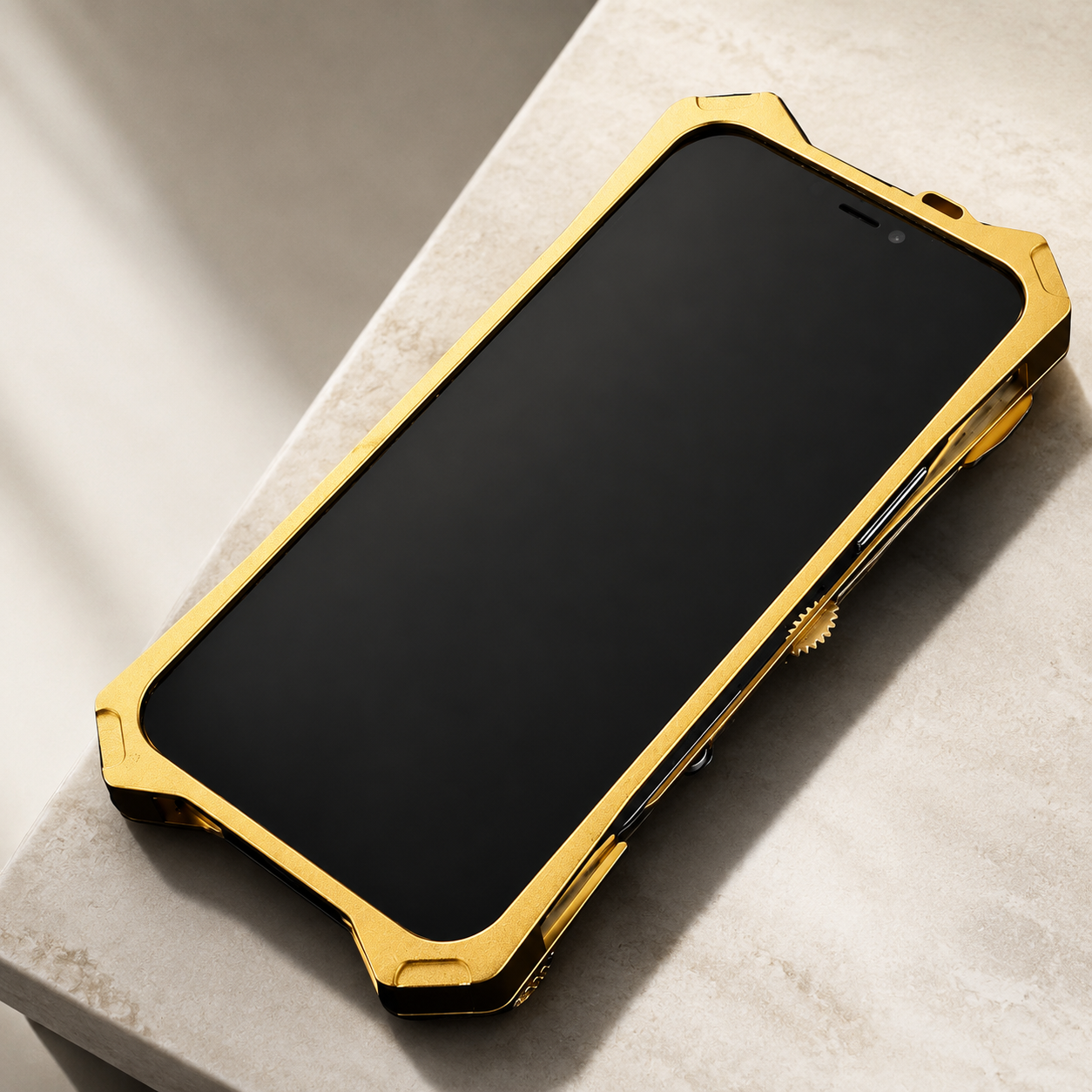 Premium iPhone Case Gear Compass Skull Cover MagSafe Compatible Shockproof Protective Case 3D Metal Style Design Camera Lens Screen Protection Full Coverage