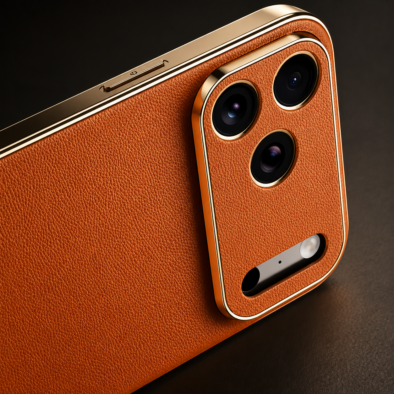Premium iPhone Case Genuine Leather Cowhide Protective Cover Shockproof Anti Slip Matte Finish Full Camera Lens Guard Slim Design